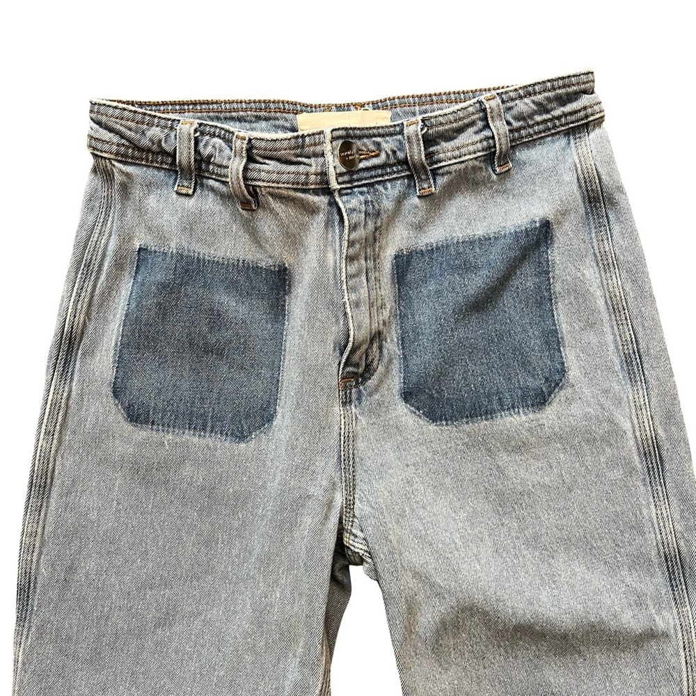 Seventy + Mochi Patched Pocket Mabel Jean in Rodeo Vintage Size 29 - Picture 7 of 9